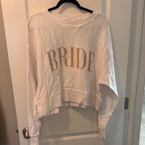 Boutique “Bride” Cropped Sweatshirt